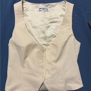 Princess Polly Beige Button-Up Blouse